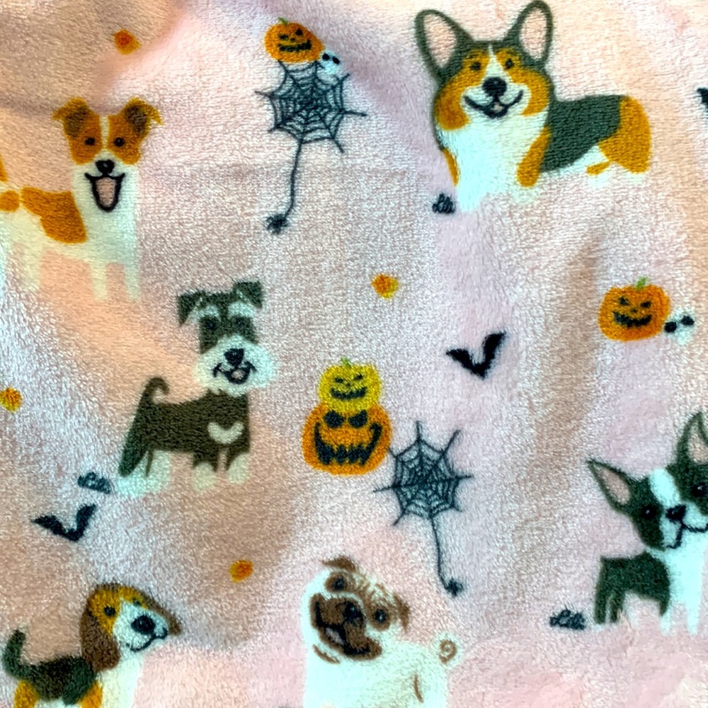 Halloween Puppies Decorative Oversized Throw Blanket NEW!